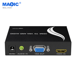 Wholesale Two Display Modes HDMI <strong>Input</strong> <strong>to</strong> <strong>Vga</strong> and 3.5mm Audio <strong>Output</strong> Adapter 1080P HDMI <strong>to</strong> <strong>Vga</strong> Audio <strong>Video</strong> Converter for PC TV