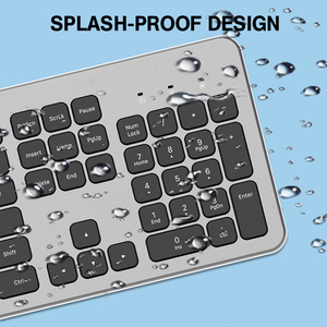 Ultra Thin 2.4G Wireless <strong>Keyboard</strong> Ultra Slim Silent <strong>Keyboard</strong> with <strong>Numeric</strong> Keypad Media Hotkey <strong>for</strong> <strong>Computer</strong> Desktop PC Laptop - Product Image 5