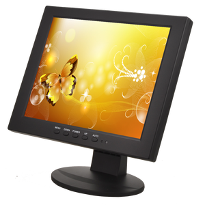 Monitor LCD Tft de entrada VGA y RCA de 10 pulgadas, montador de pared, monitor DVI LED a color de 10,4 pulgadas