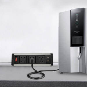 Escritorio Multi Outlets Power Conference Table Escritorio de oficina Mesa clip abrazadera enchufe reunión enchufes - Product Image 4