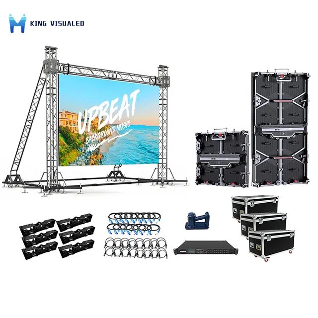 P2.91 P3.91 P4.81 Pantalla LED Video Wall 500x500 pressofusione in alluminio armadio portatile per interni esterni noleggio schermo a Led