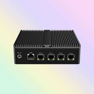 N100 BarebonOEM ODM Business 4*2.5GB LAN RS232 4G 5G Falles ITX endüstriyel iş için X86 LinuxUbuntu Mini yönlendirici PC - Product Image 1