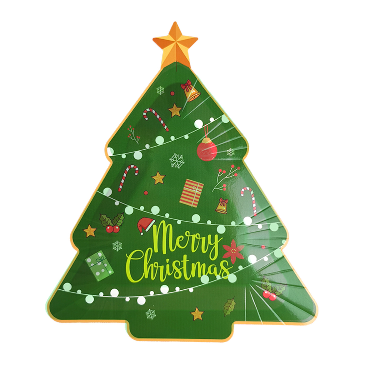 Assiette en carton sapin de Noël C3