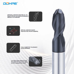 DOHRE CNC Steel karbür kesici aracı Tungsten topu burun çelik için freze kesicisi End Mill - Product Image 5