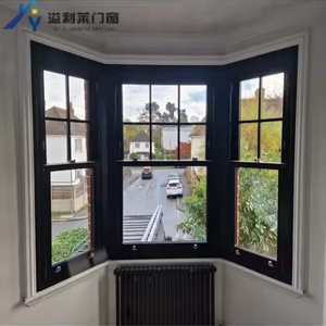 Aluminum Exterior Replacement Top-Hung <strong>Sash</strong> <strong>Window</strong> Double and Single Hung Vertical Sliding with Folding Open Style and Screen - Product Image 2
