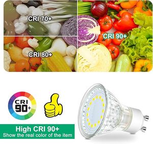 GU10 Light Bulbs 4W 5W <strong>6W</strong> 7W Non-Dimmable <strong>Gu5.3</strong> Spotlight <strong>LED</strong> Recessed Track Light Bulbs Replacement 120&deg; Beam Angle - Product Image 4