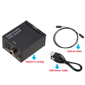 デジタル-アナログオーディオコンバーター光ファイバーToslink同軸信号-RCA R/LオーディオデコーダーSPDIFATVDACコンバーター - Product Image 4