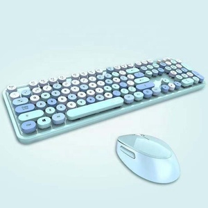 Teclado y ratón inalámbricos para oficina, juego de lápiz labial de color dulce, 2,4G - Product Image 4
