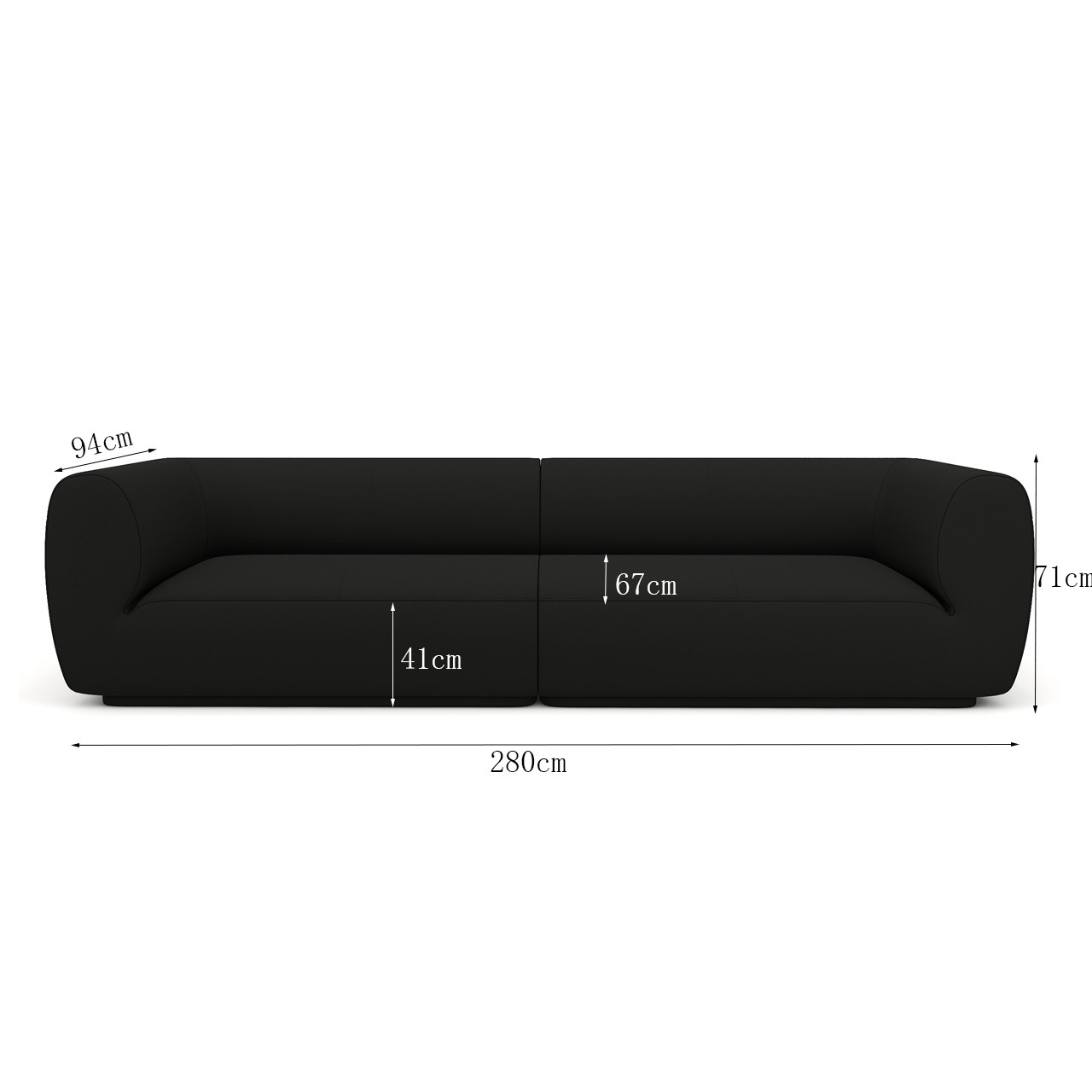 (280cm Split Sofa)