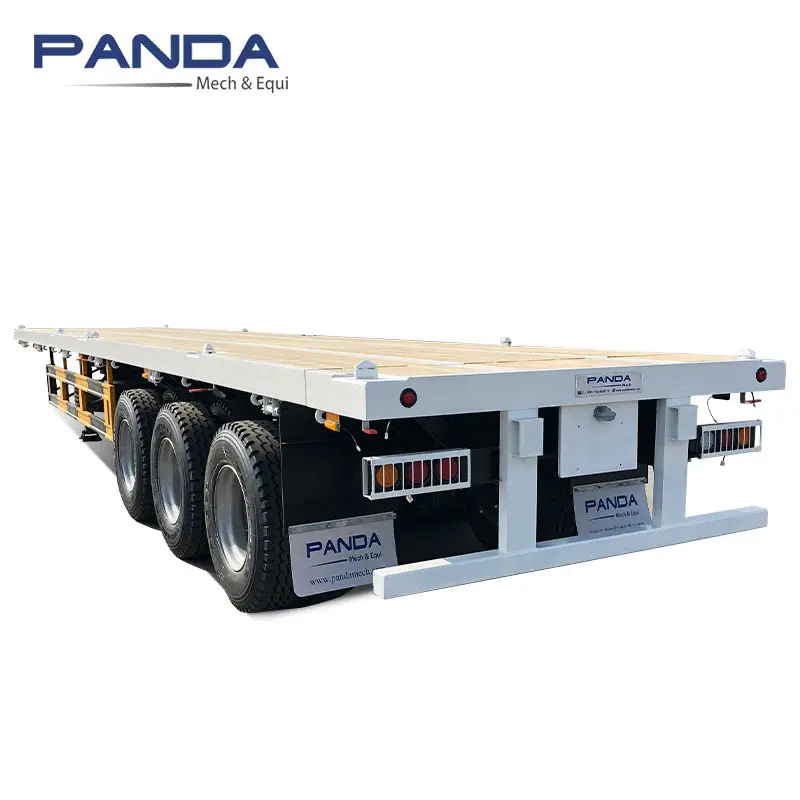 3 asse 40ft contenitore di trasporto pianale semirimorchio piattaforma camion rimorchio per la vendita in ghana