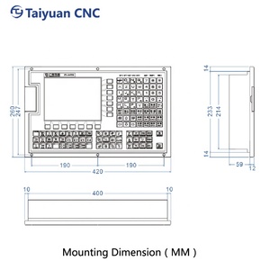 Sistema de torno CNC de alta precisión, controlador CNC de 3/4/5 ejes, utilizado para grabado, fresado, perforación y roscado - Product Image 5