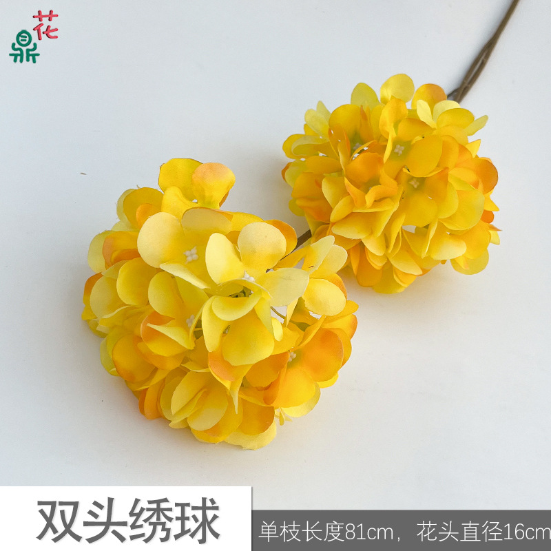 Doble extremo Hortensia GK amarillo
