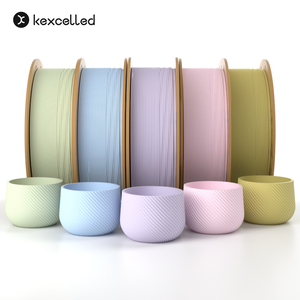 Kexcelled เส้นใย PLA ผิวด้าน1.75/2.85มม. 1กก. 100% จัดแนวอย่างประณีตเป็นมิตรกับสิ่งแวดล้อมเส้นใยเครื่องพิมพ์3D ที่มี30สีที่ไม่ออกเสียง - Product Image 6