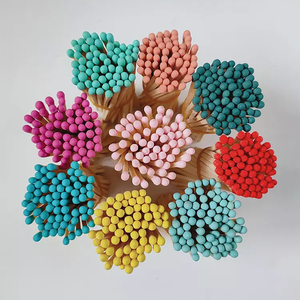 Tek kullanımlık toplu maçlar toptan özelleştirilebilir matchbox 10cmLong kök renkli kafa maç - Product Image 4