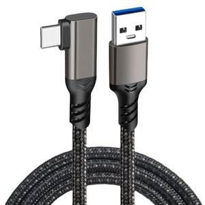 Usb C Type c Right Angle 90 Degree Elbow Fast Charging <strong>Cable</strong> Braided Nylon Wire Data <strong>Cable</strong> Metal Usb a to Type C <strong>Cable</strong>
