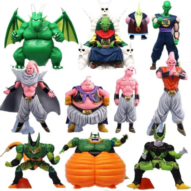 LINDA jouet OEM vente en gros anime japonais nouvelle figurine anime dragon z ball 8pcs set Majin Buu figurine jouets