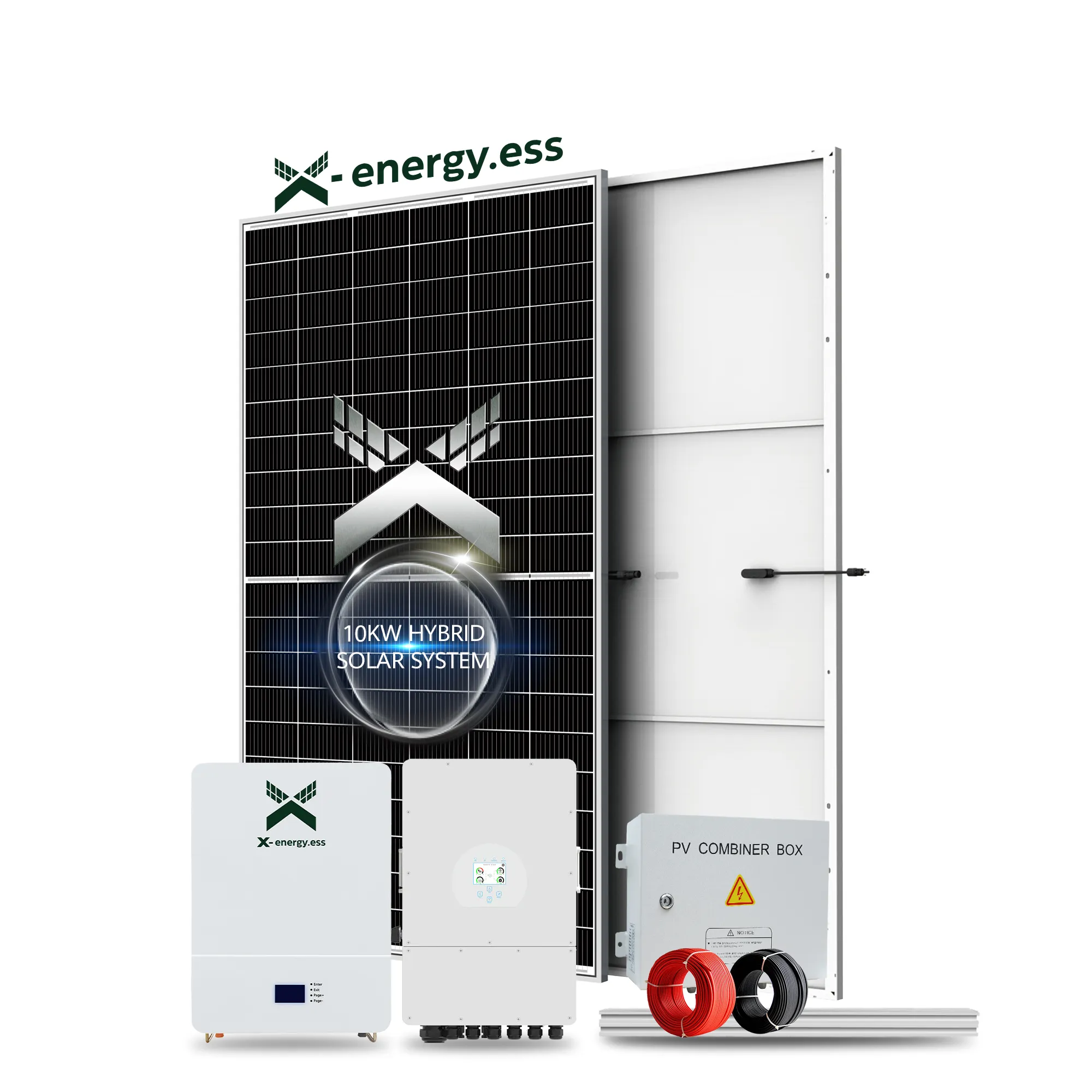 Xエネルギー10kwh15kwh20kwhバッテリーストレージ10kw完全ソーラーシステムルーフマウント