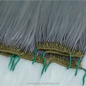 グレード12A11Aトップバージンレミーツインズフェザーラインヘアナチュラルジャパンマーケットコリアプレボンデッドヘアエクステンションコットン糸付き