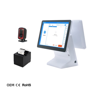 Sistema POS minorista personalizable de 15 pulgadas con pantalla VFD y CPU Intel J1900 para operaciones de caja registradora - Product Image 4