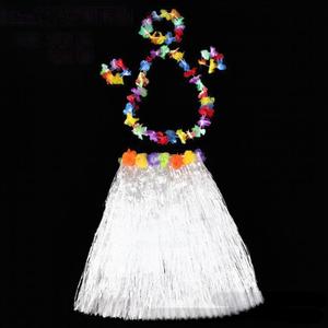 Nhảy múa nhiệt đới Hoa Dâm Bụt váy Halloween bãi biển bên trang phục 80 cm Hula cỏ Váy Cô Gái phụ nữ Hawaii bên - Product Image 5