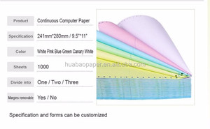 High Quality Customized 1-6 Ply <strong>Continuous</strong> <strong>Computer</strong> Printing NCR Carbonless <strong>Paper</strong> Sheet High Visibility Form - Product Image 2