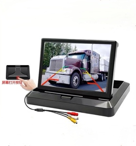 5 inç katlanabilir araba ters kamera monitörü HD ekran gece görünümü doğrudan iki yönlü AV girişi 1 yıl garanti doğrudan sınır ötesi - Product Image 6