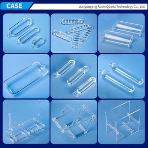 Factory Custom Cuarzo Fused Silica Quartz <strong>Glass</strong> 99.99% High Purity Transparent Quartz Boat for Tube <strong>Furnace</strong>