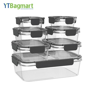 低价塑料食品储物盒储物盒套装盖子储物容器套装 - Product Image 2