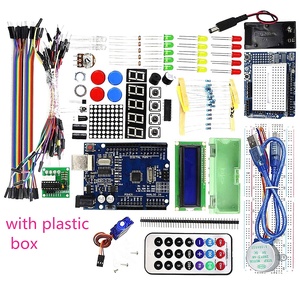 Fabrika toptan başlangıç kiti adım Motor Servo 1602 LCD Breadboard Jumper tel ile öğreticiler UNO için R3 arduino DIY için kiti