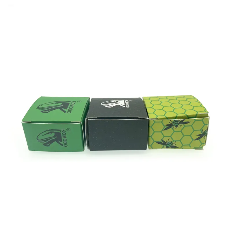 กล่องบรรจุภัณฑ์กระดาษแข็งสีเขียวอ่อนบรรจุภัณฑ์กล่องการ์ดเครื่องสำอางข้อมูลผลิตภัณฑ์พิมพ์แบบกำหนดเอง