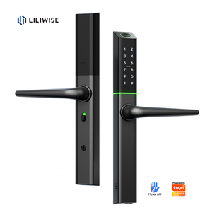 Liliwise Waterproof Keyless <strong>Entry</strong> <strong>Lock</strong> Aluminum Door <strong>Lock</strong> Ultra-slim Smart <strong>Lock</strong> With APP Fingerprint <strong>Key</strong> for Narrow Door