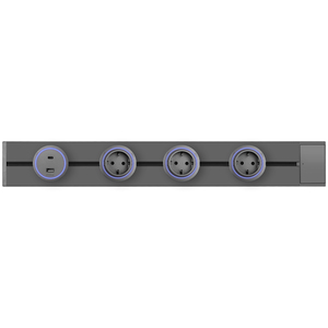 Bingoelec totalmente funcional USB tipo C escritorio eléctrico enchufe múltiple ajustable montado en superficie enchufes de pista de alimentación 16A - Product Image 5
