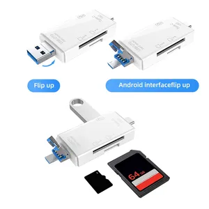6-in-1 ad alta velocità OTG tipo C lettore di schede SD USB2.0 TFCF adattatore Smart chiavetta Flash con interfaccia USB - Product Image 1
