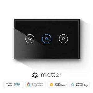工厂苹果家用智能开关Matter WiFi 3 Gang美国标准电动墙壁开关 - Product Image 2