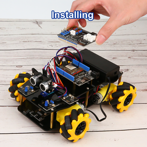 AI akıllı araba çocuklar oyuncak ESP32 Mecanum tekerlekler kodlama 16 dersler DIY Arduino Uno Robot araç kiti için robotik rekabet kök projesi