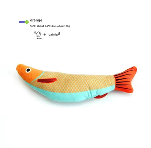 Suministros para mascotas, juguetes para mascotas, peces, suave, duradero, interactivo, para gatos, juguetes con forma de pez, hierba gatera, masticar, juguete interactivo con movimiento - Product Image 5