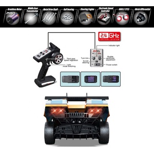 2.4ghz RC玩具赛车4WD 45KM/H高速遥控漂移赛车遥控成人儿童带总成 - Product Image 2