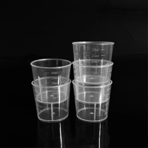 30มิลลิลิตร1ออนซ์ Pp วัดถ้วยพลาสติกปากโซลูชั่นหมวกที่มีขนาด - Product Image 3