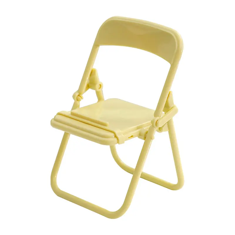 Kawaii 미니 의자 전화 홀더 접이식 휴대 전화 홀더 귀여운 책상 장식 휴대 전화 홀더 의자