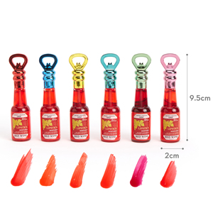 ชุดของขวัญเครื่องสำอางลิปกลอส6สีลิปสติกแบบน้ำกันน้ำฉลากตามสั่งสำหรับไวน์แดง - Product Image 6