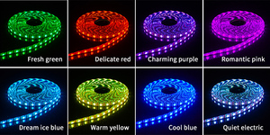 Tcwin akıllı APP kontrol LED şerit ışıklar RGB 5050 12V su geçirmez IP65/20 5M LED şeritler renk aydınlatma projesi için açık değişen - Product Image 3