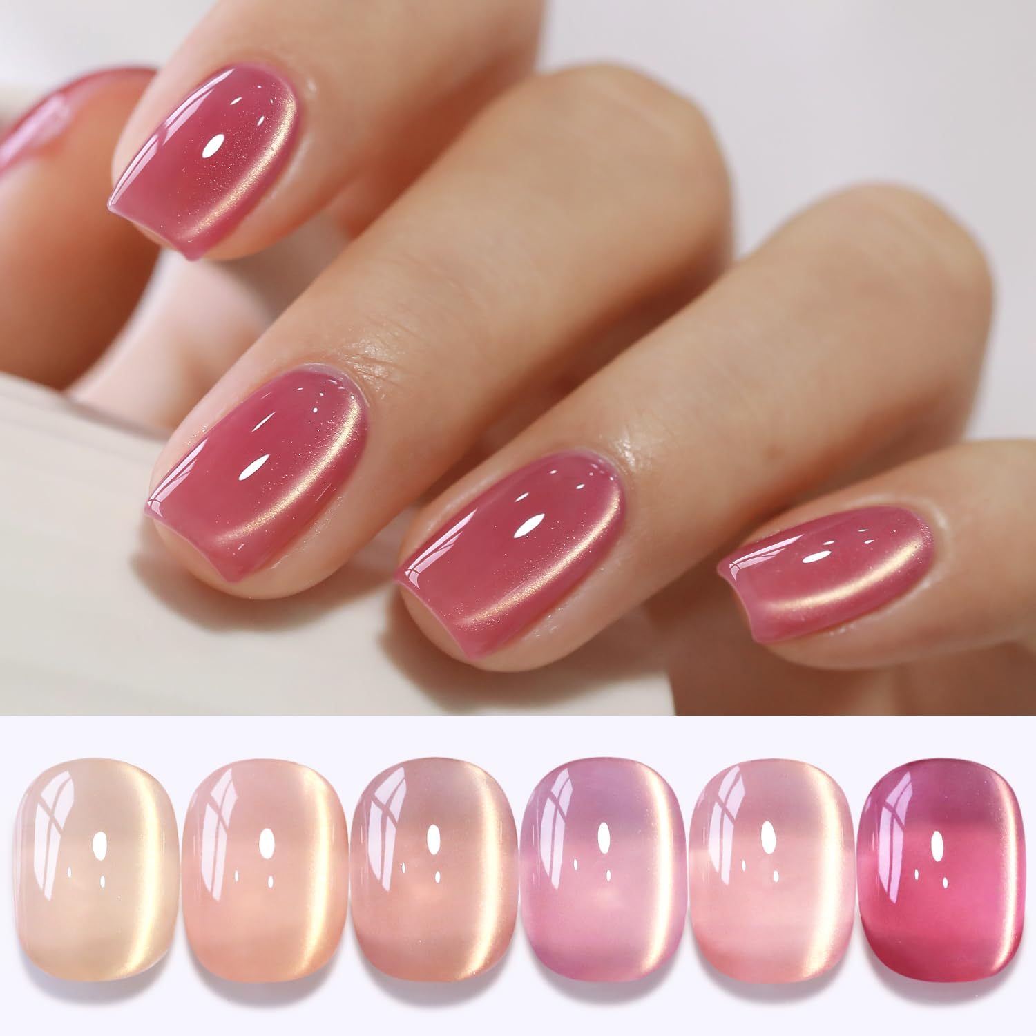 Glass Nude Pink Rose