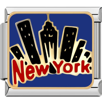 0010-Edificio de Nueva York con adornos plateados