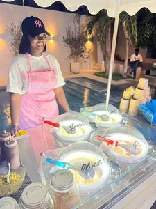 Dặm sàn thương mại thường vụ thép không gỉ Gelato giỏ hàng biểu tượng tùy chỉnh 4 hương vị <span class=keywords><strong>Ice</strong></span> <span class=keywords><strong>Cream</strong></span> đẩy giỏ hàng nước trái cây sữa - Product Image 2