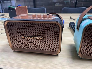 Portátil recargable RGB LED iluminación bajo Bluetooth inalámbrico Karaoke altavoz con micrófono Woofer uso de la computadora en el hogar fuente de alimentación de CC