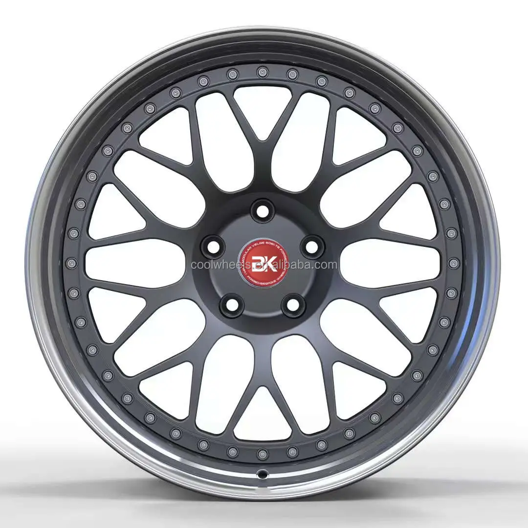 Bku yarış 3 parça 17 18 19 20 inç içbükey özel 5x114.3 alaşım dövme yolcu araba tekerlekleri jantlar hub JDM araba Civic Q50 Q50 için