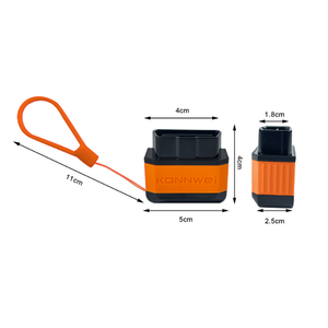 Android IOS KW905 Bluetooth OBD2スキャナーでサポートされているKonnweiカーエラー診断ツール12V車用OBDII自動診断スキャナー - Product Image 2