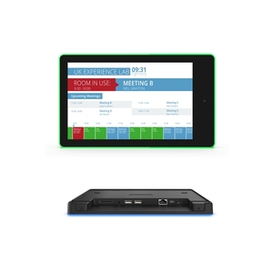 Pantalla táctil Lcd montada en la pared Poe Power Nfc con barras de luz Led Sistema de reserva Conferencia Android Sala de reuniones Tablet - Product Image 1