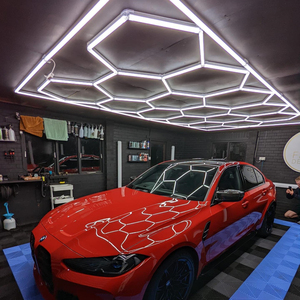 SUEZ Honeycomb Detailing Light Bar illuminazione esagonale per stazione di autolavaggio lampada da Garage Design a soffitto luci a Led esagonali - Product Image 6