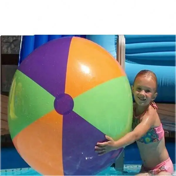 Pelota inflable jumbo de agua, playa, 42 ", 3 colores